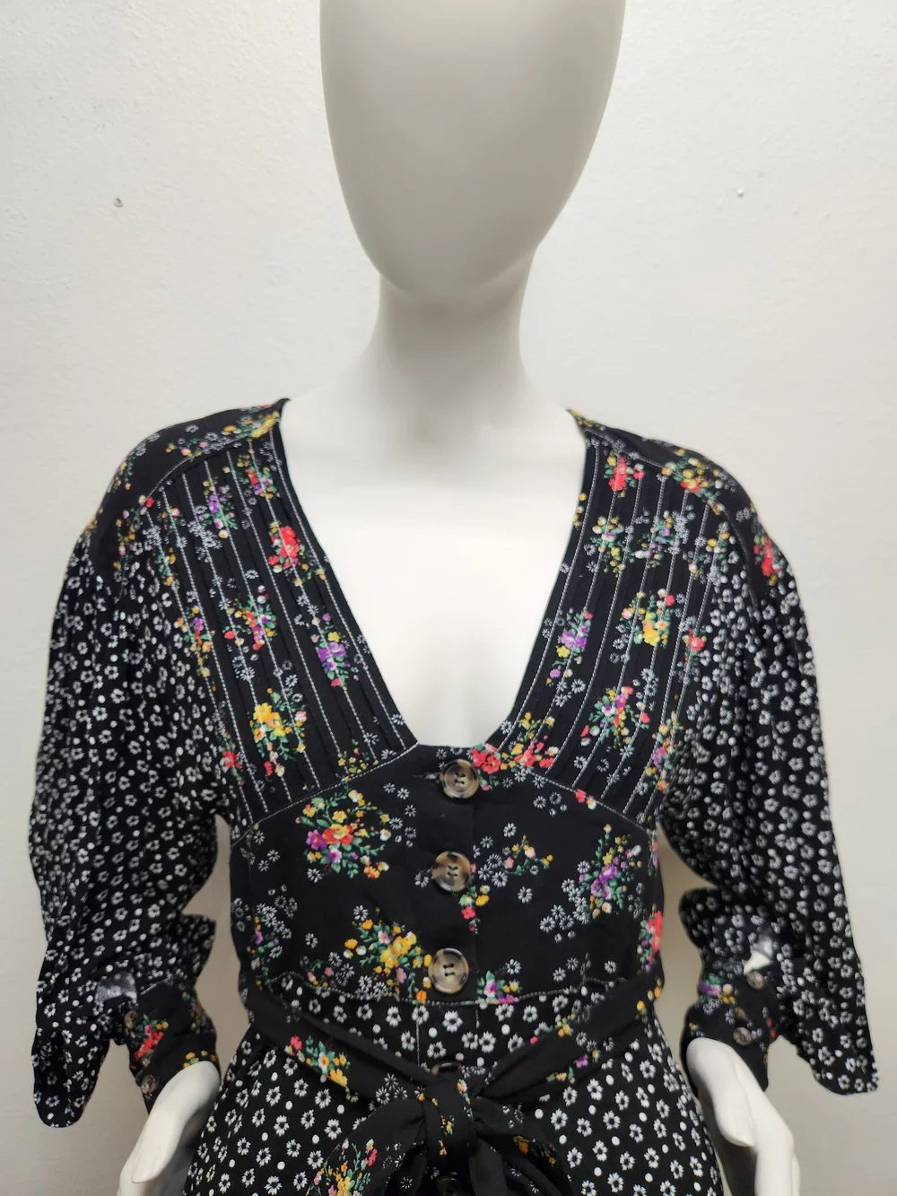 Free People Wonderland Printed Mini Dress Size S
